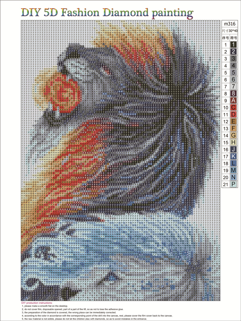 Angry Lion | Full Circle Diamond Painting Kit