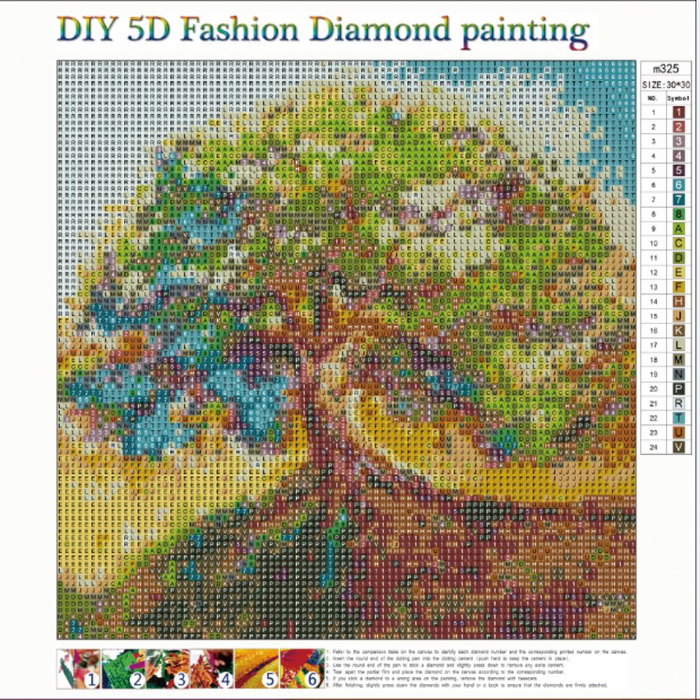 Kits complets de peinture diamant rond | Arbre