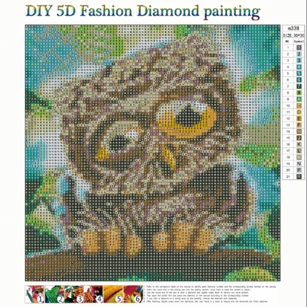 Full Round Diamond Painting Kits | owl