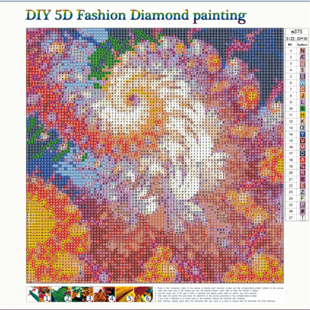 Peinture d'art | Kit de peinture diamant cercle complet 