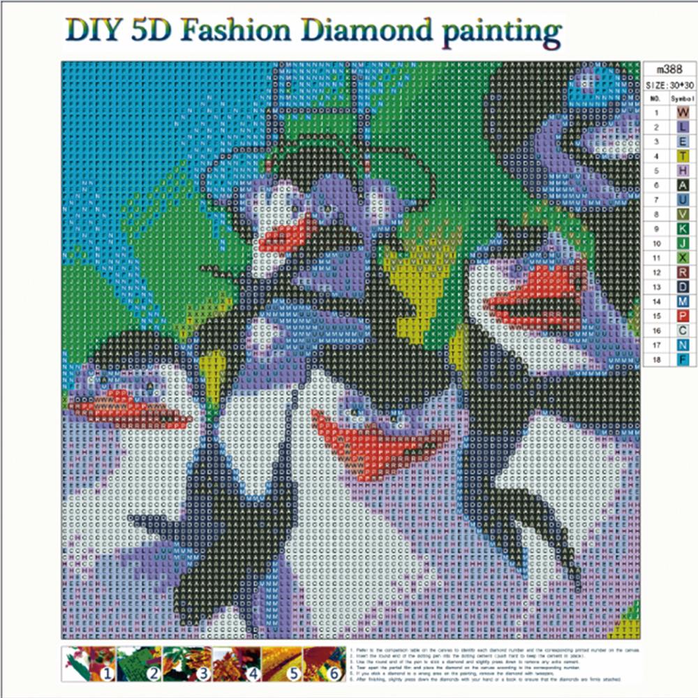 Vollständige runde Diamond Painting Kits | Pinguin
