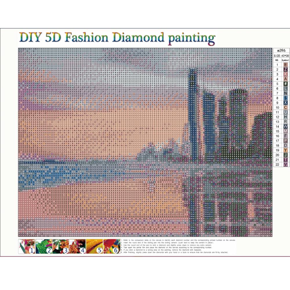 Kits complets de peinture diamant rond | paysage