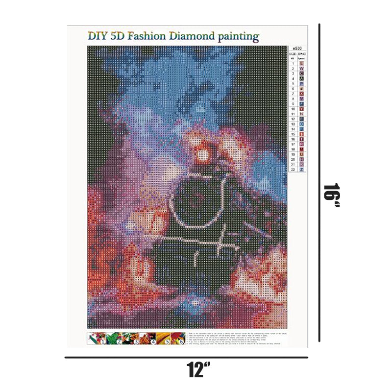 Train  | Full Round Diamond Painting Kits