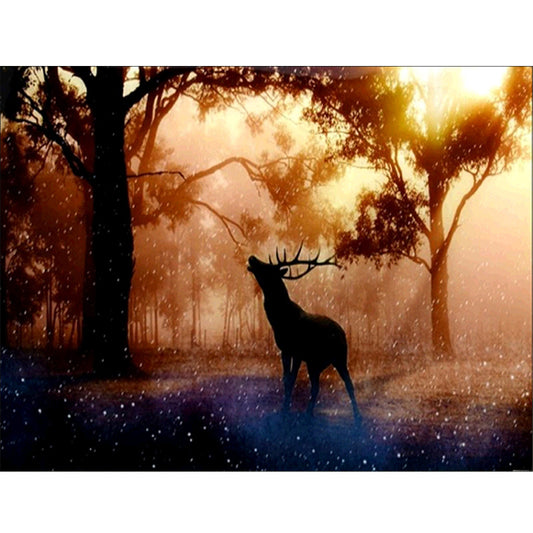 Forest Deer  | Full Round Diamond Painting Kits