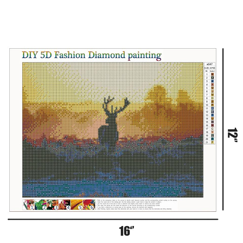 Deer  | Full Round Diamond Painting Kits
