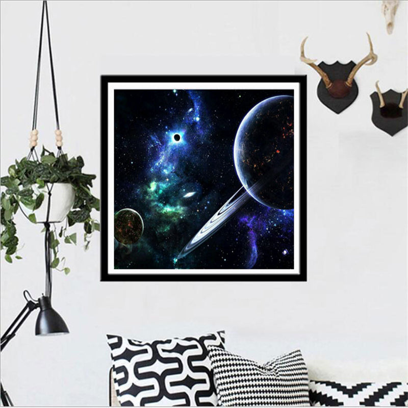 Cosmic Planet  | Full Round Diamond Painting Kits