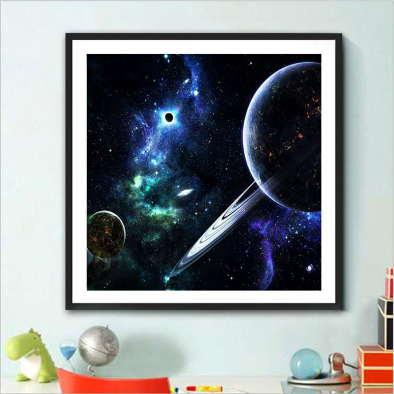Cosmic Planet  | Full Round Diamond Painting Kits