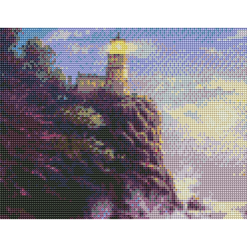 Lighthouse By The Sea  | Full Round Diamond Painting Kits