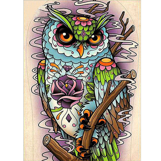 Owl  | Full Round Diamond Painting Kits