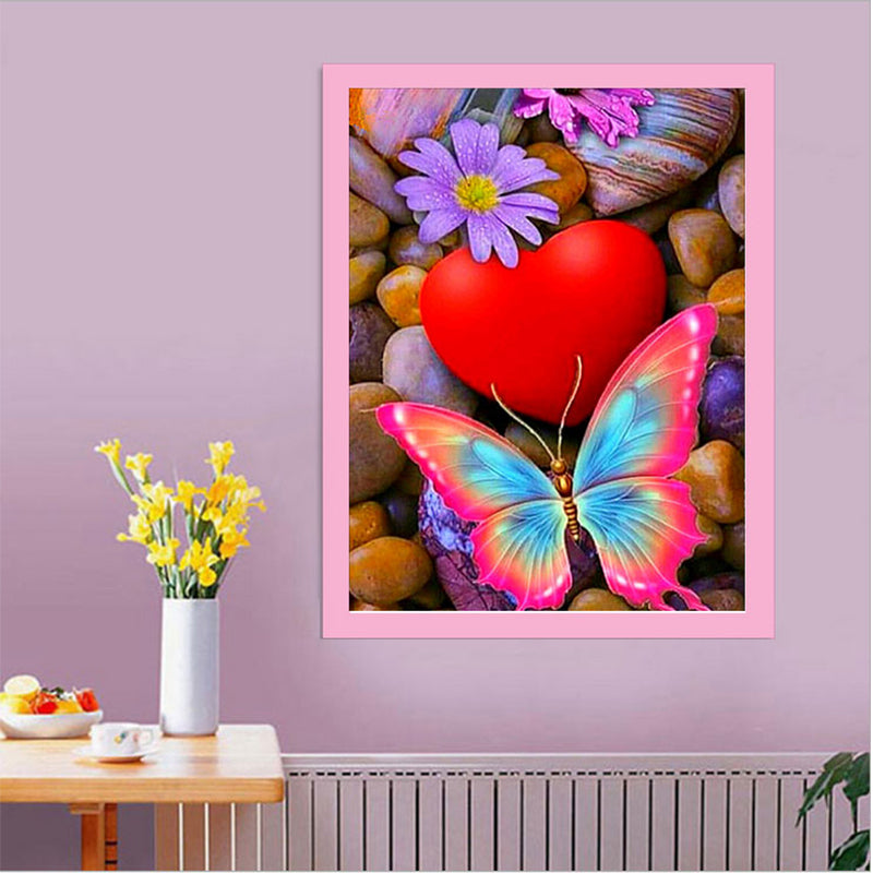 Butterfly  Love  | Full Round Diamond Painting Kits