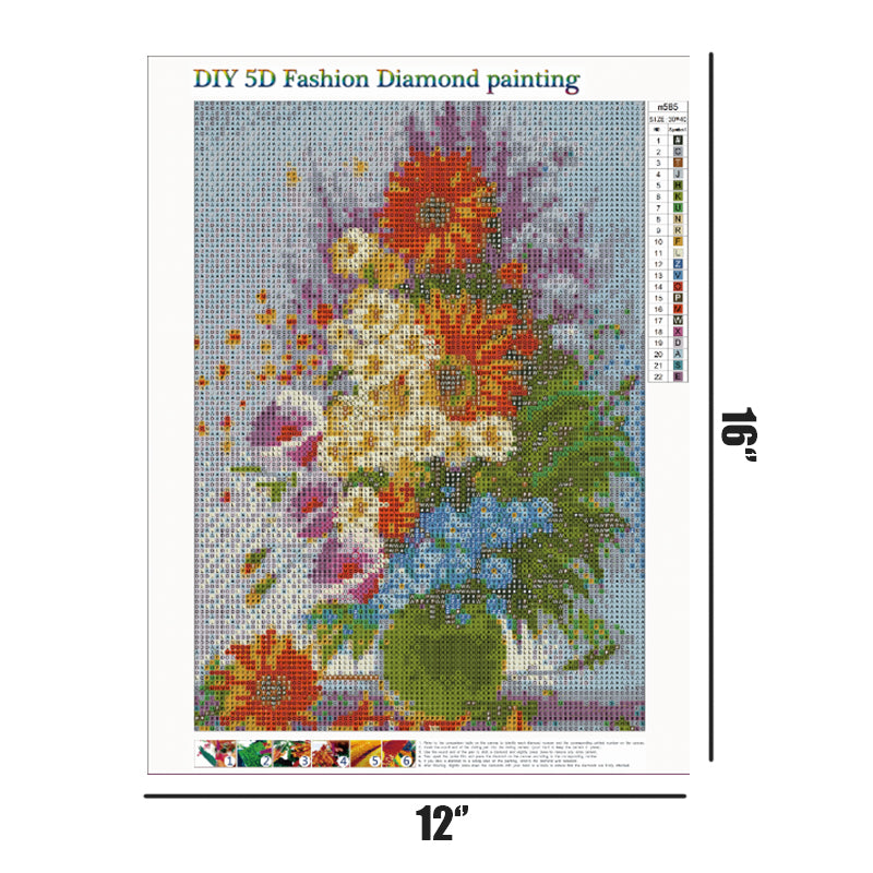 Flowers  | Full Round Diamond Painting Kits