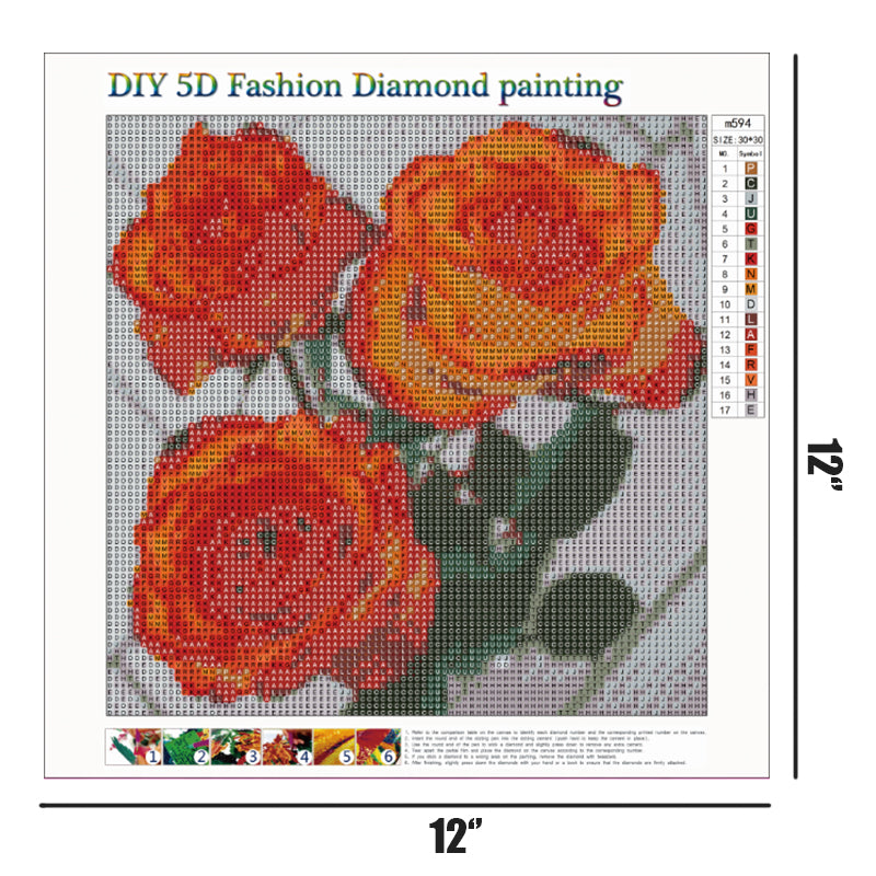 Rose | Full Round Diamond Painting Kits