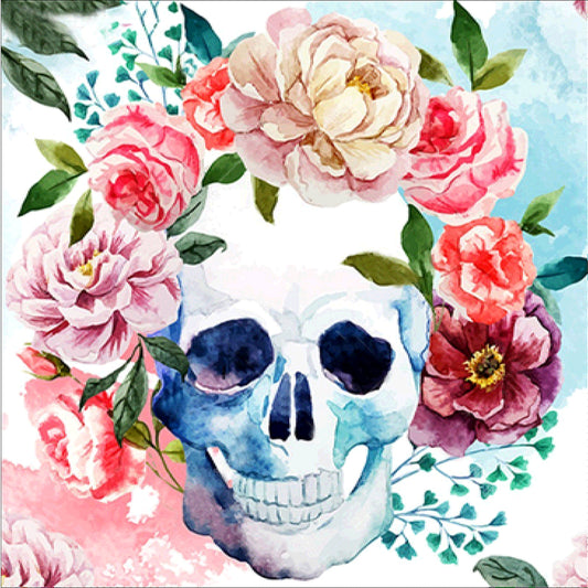 Garland Skull | Full Round Diamond Painting Kits