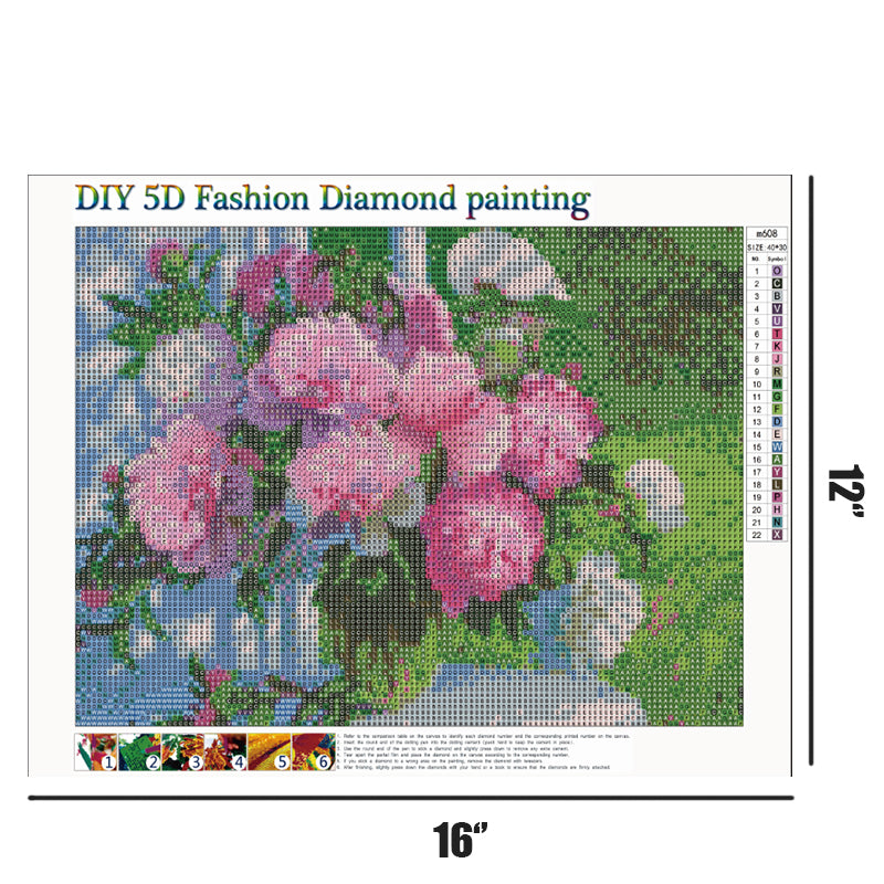 Flowers  | Full Round Diamond Painting Kits