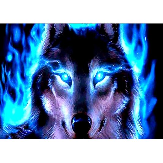 Wolf | Vollständige runde Diamant-Malkits 