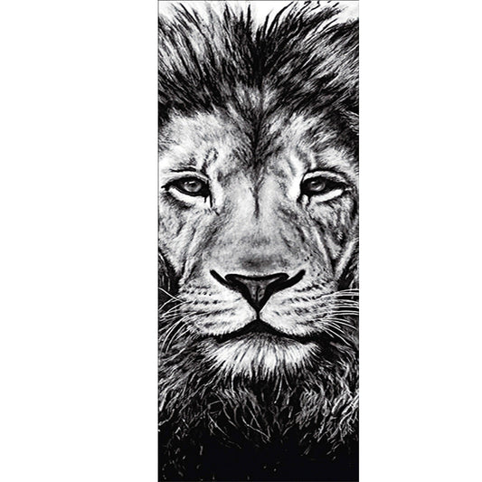 lion | Kits complets de peinture au diamant rond