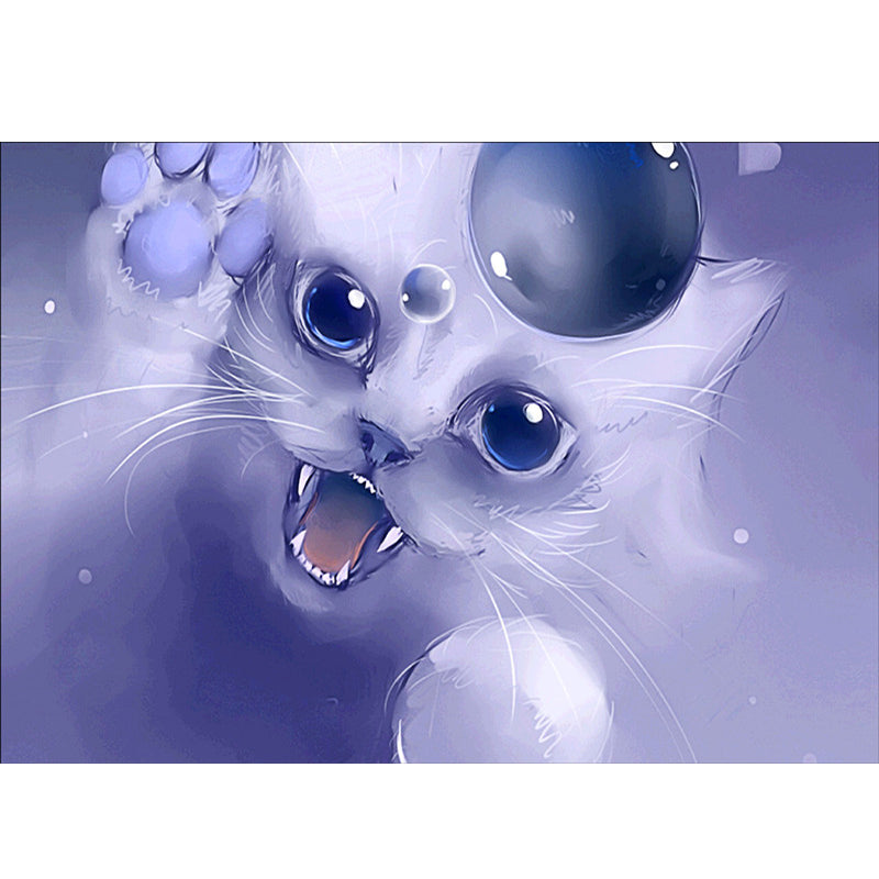 Cartoon Cat | Full Round Diamond Painting Kits