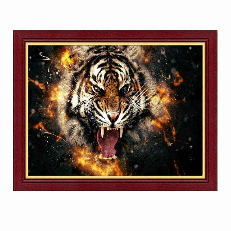 Tiger  | Full Round Diamond Painting Kits