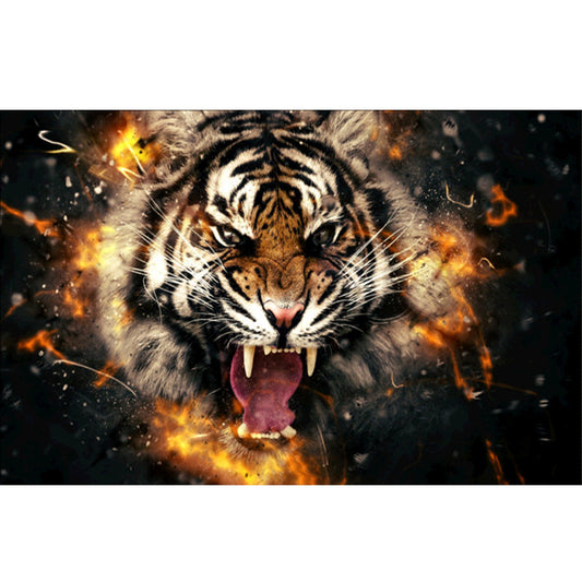 Tiger  | Full Round Diamond Painting Kits