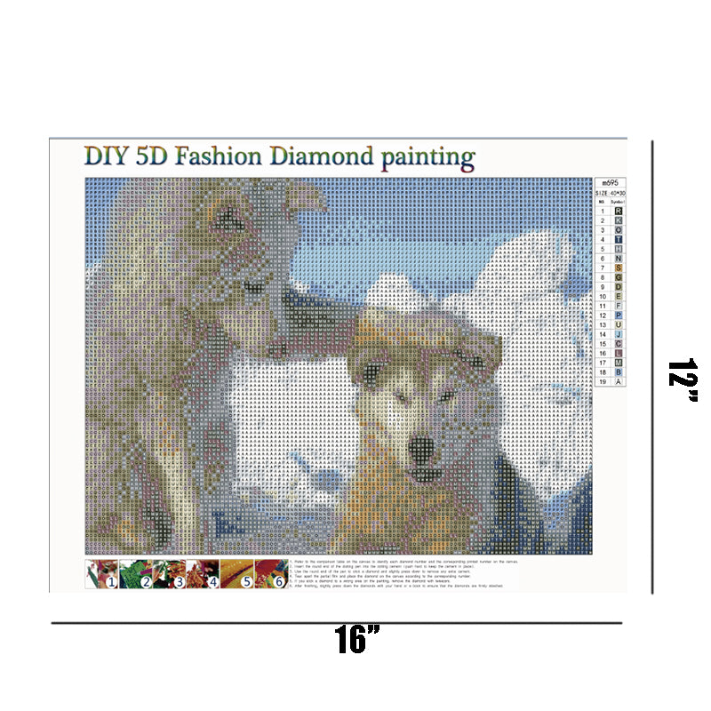 Dog  | Full Round Diamond Painting Kits