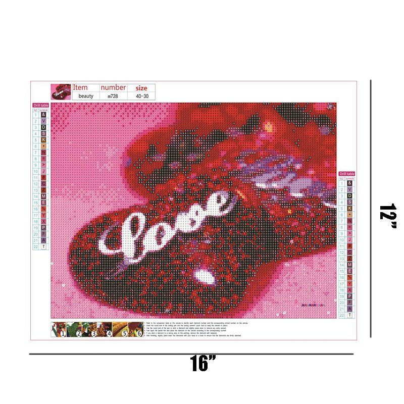 Red love  | Full Round Diamond Painting Kits