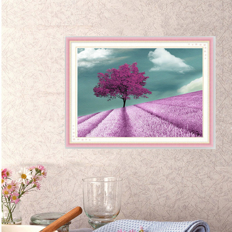 Pink Tree  | Full Round Diamond Painting Kits