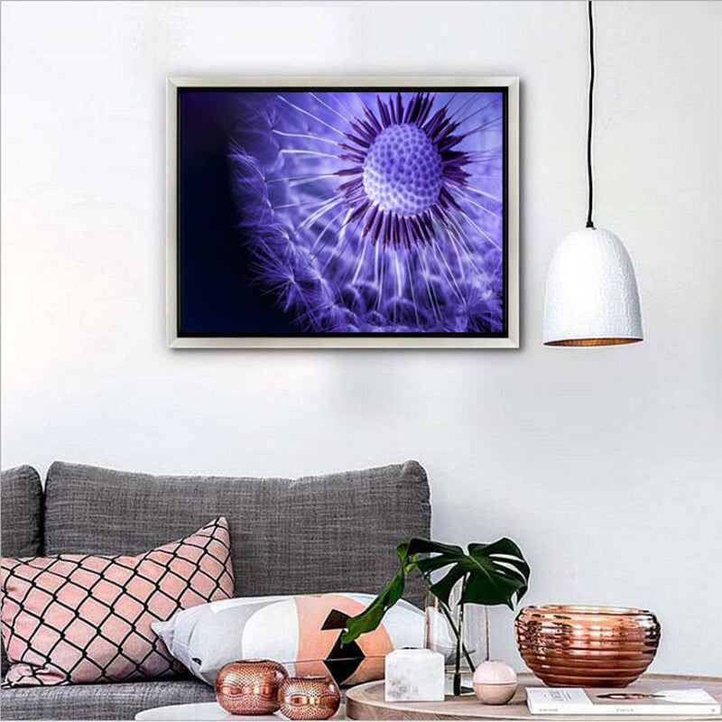 Purple Dandelion  | Full Round Diamond Painting Kits