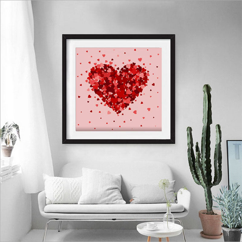 Red Heart  | Full Round Diamond Painting Kits