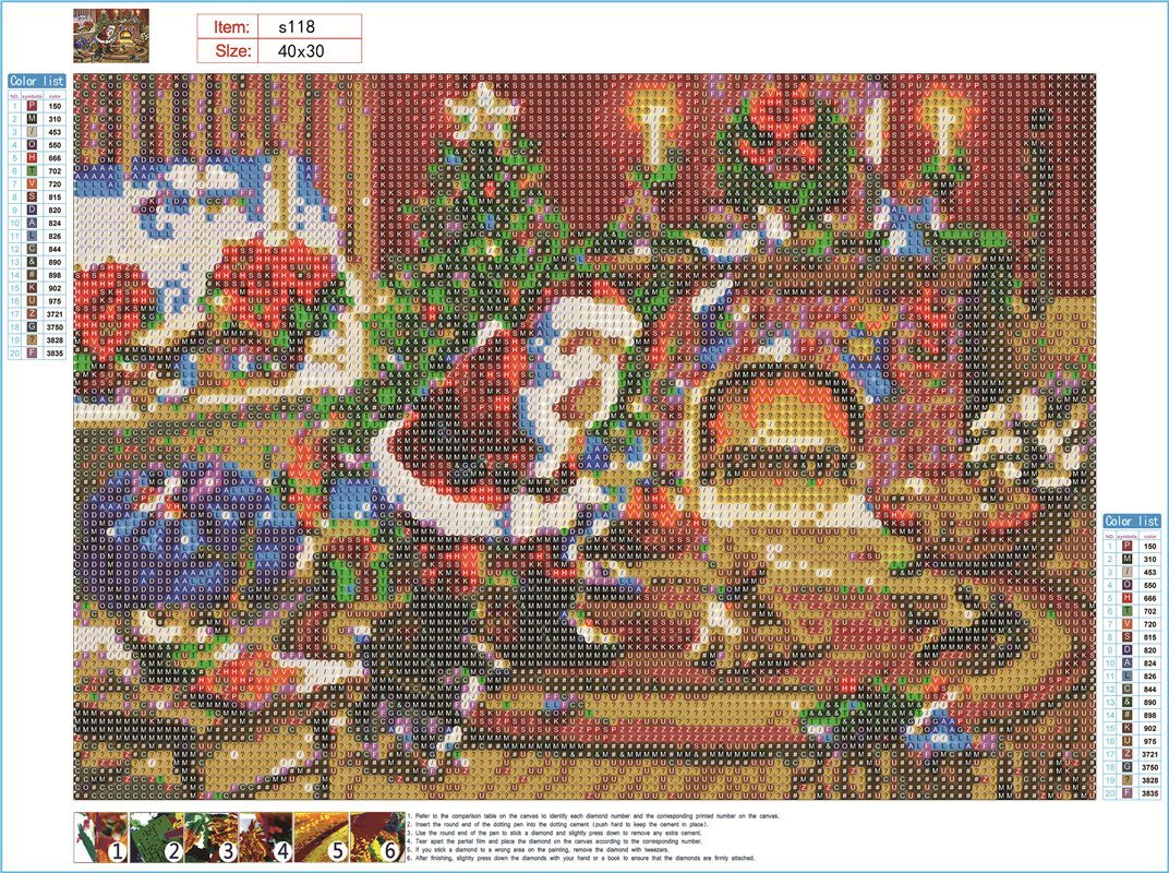 Bonhomme de neige de Noël | Kits complets de peinture au diamant rond