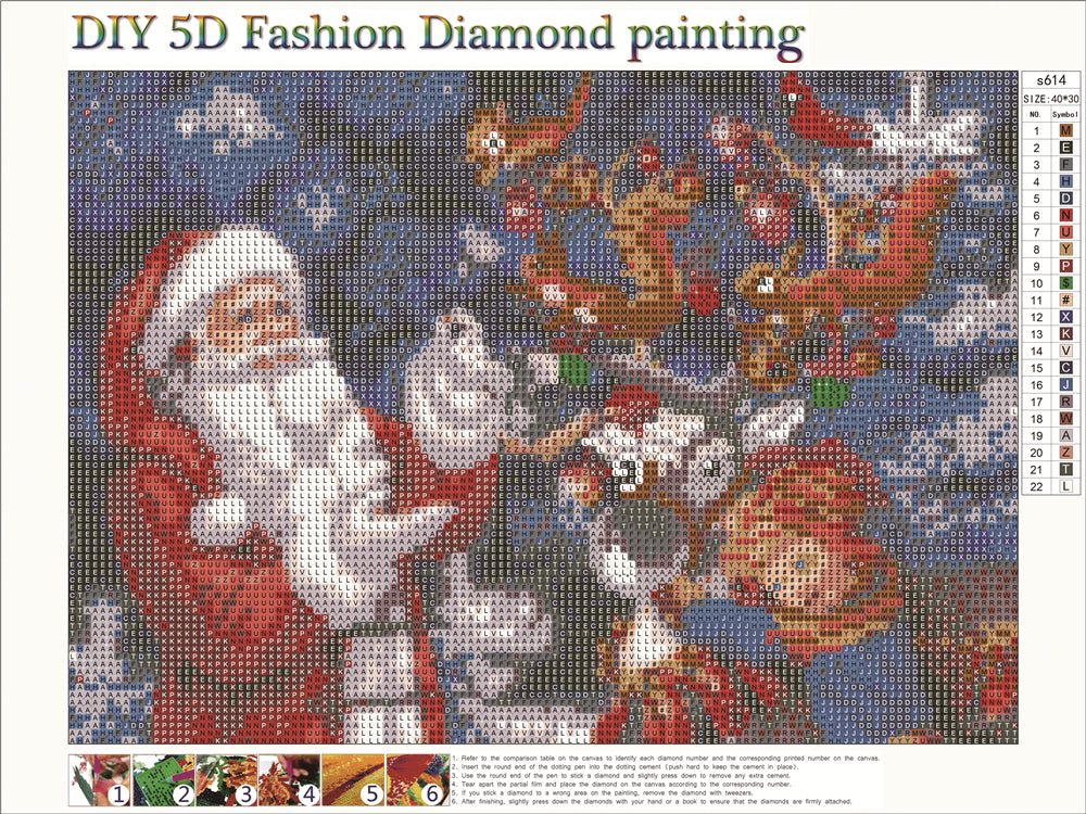 Santa | Full Circle Diamond Painting Kit