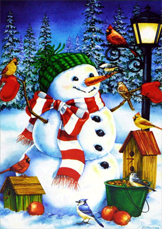 Snowman | Full Circle Diamond Painting Kit