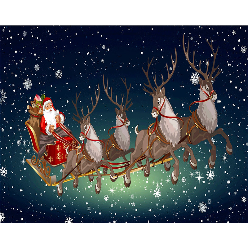 Santa Claus Giving Gifts  | Full Round Diamond Painting Kits