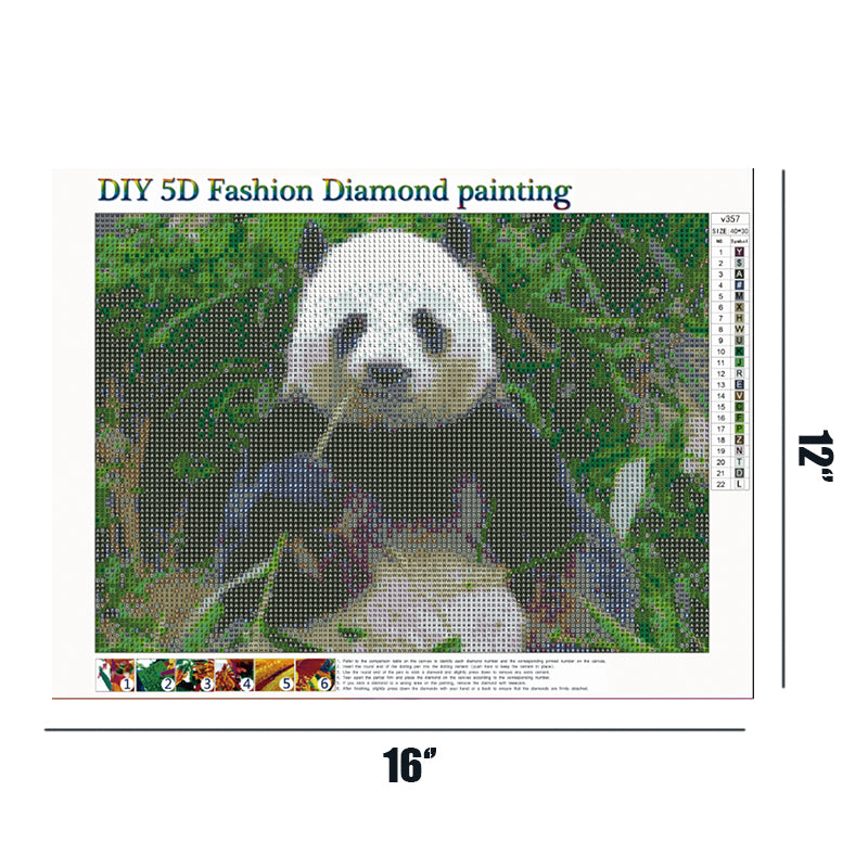 Panda | Full Round Diamond Painting Kits