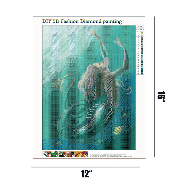 Mermaid  | Full Round Diamond Painting Kits