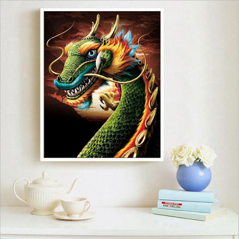 Colorful Dragon  | Full Round Diamond Painting Kits