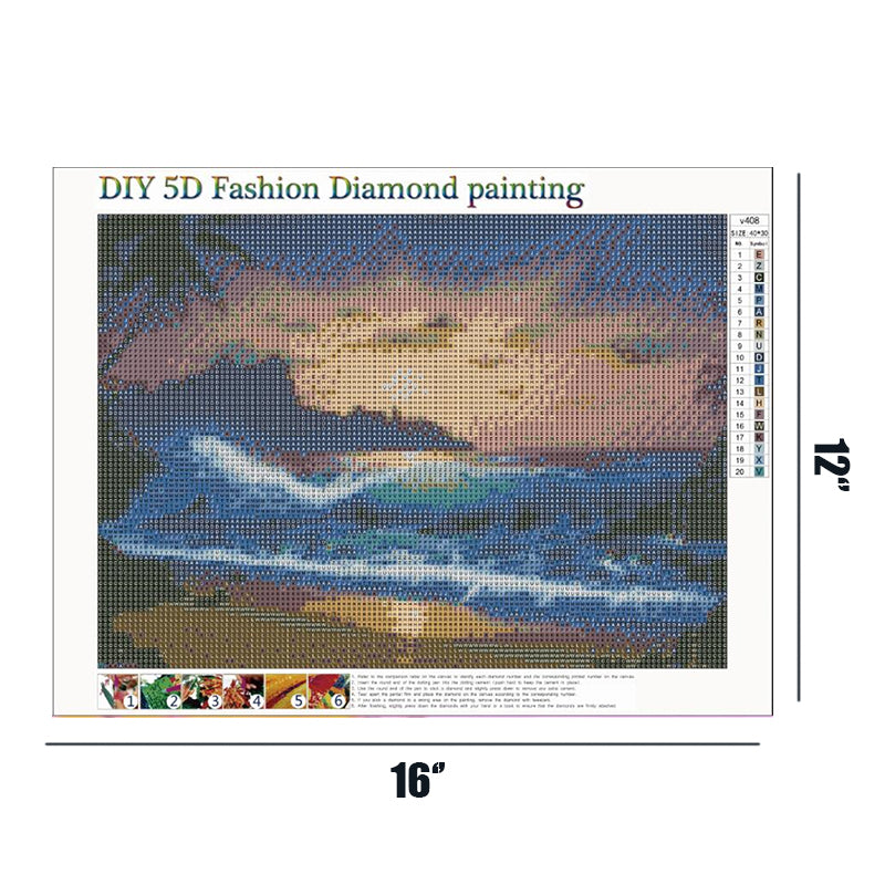 Fantasy Seascape  | Full Round Diamond Painting Kits