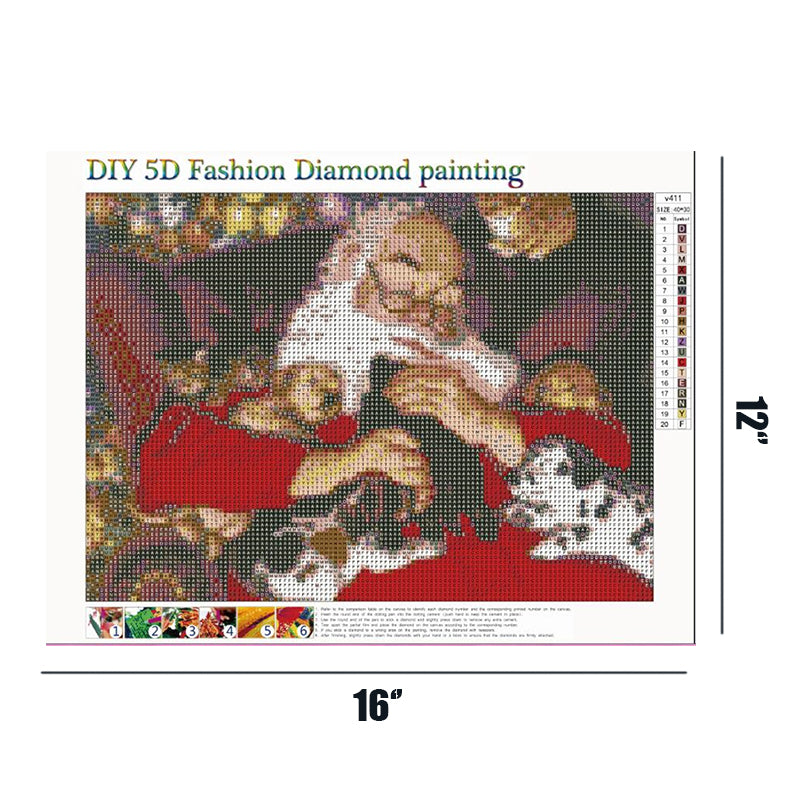 Santa Claus  | Full Round Diamond Painting Kits