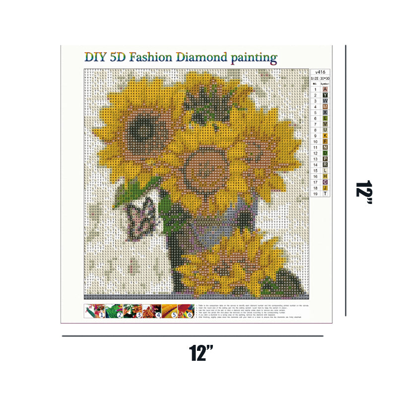 Sunflower  | Full Round Diamond Painting Kits