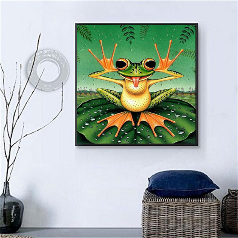 Smiley Frog  | Full Round Diamond Painting Kits
