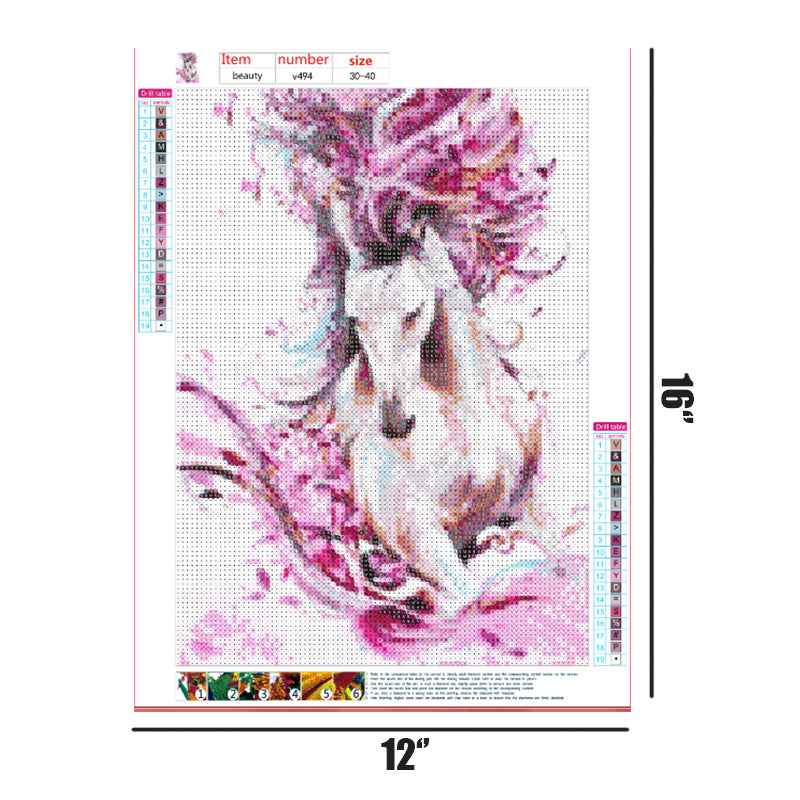 Running Horse  | Full Round Diamond Painting Kits