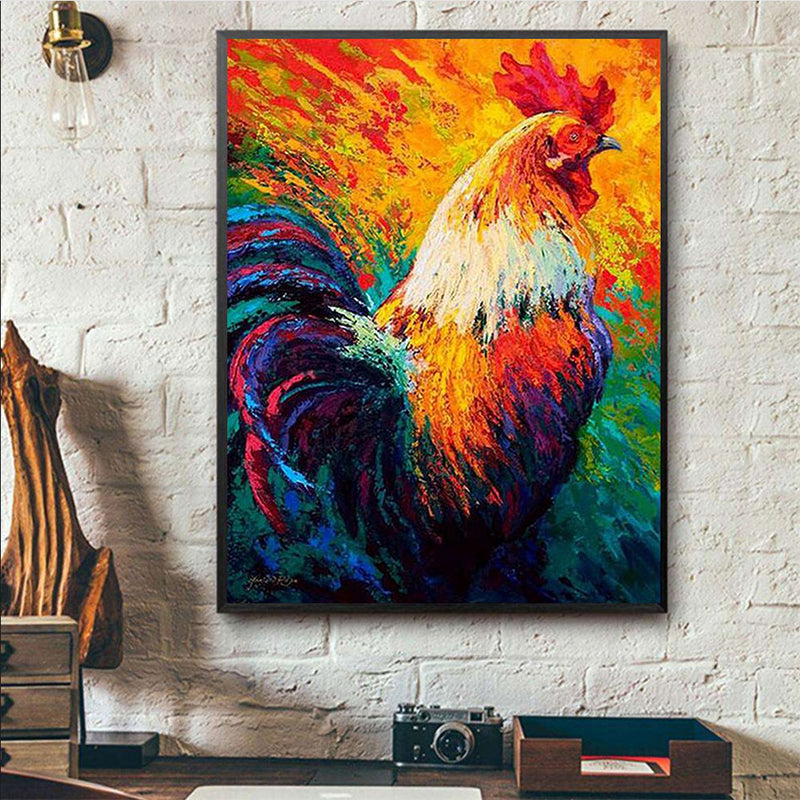 Colorful Chicken  | Full Round Diamond Painting Kits