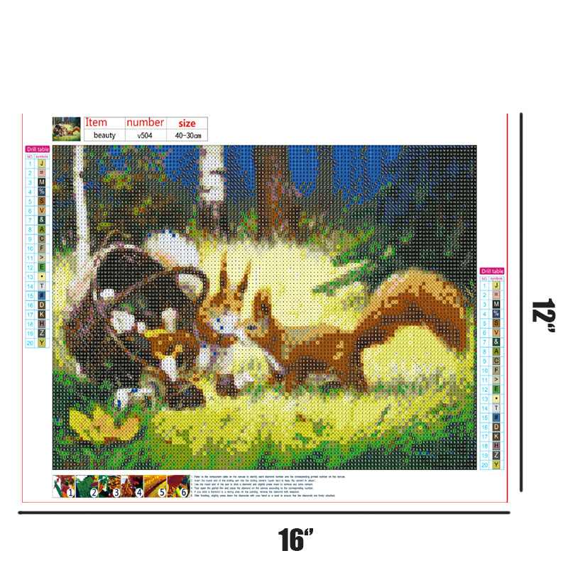 Squirrel  | Full Round Diamond Painting Kits