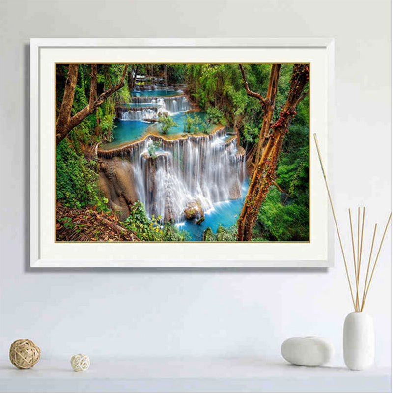 Waterfall Scenery  | Full Round Diamond Painting Kits