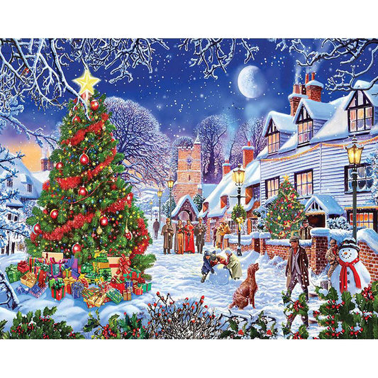 Christmas Night  | Full Round Diamond Painting Kits