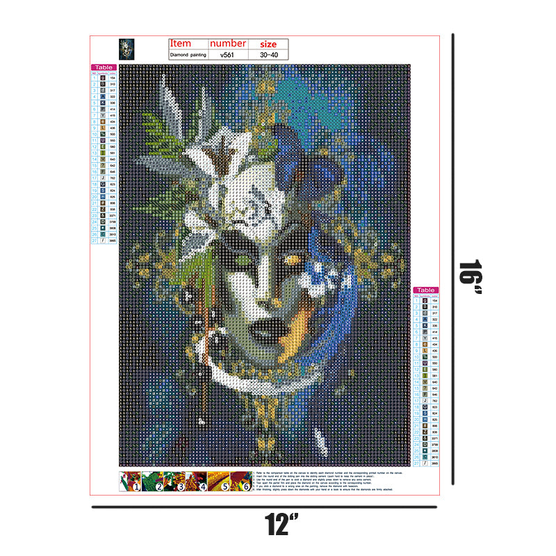 Ghost Face Mask  | Full Round Diamond Painting Kits