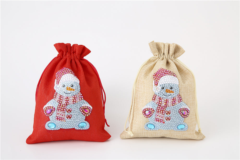 DIY Diamond Christmas Decoration | Christmas Snowman | Gift Bag