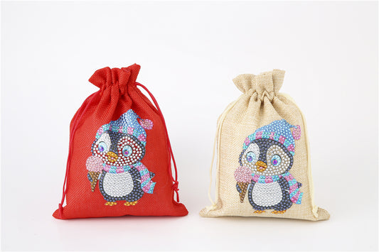 DIY Diamond Christmas Decoration | Penguin | Gift Bag