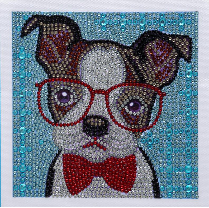 Kinderserie-| Hund | Crystal Strass Diamond Painting Kits 