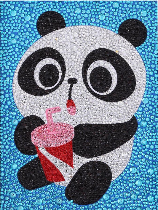 Kinderserie-| Kitty-Panda | Crystal Strass Diamond Painting Kits