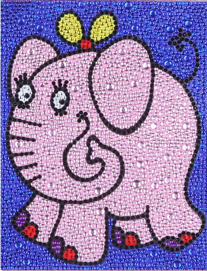 Kinderserie-| Elefanten | Crystal Strass Diamond Painting Kits 